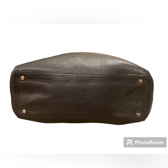 Kate Spade~Southport Avenue Alessa Satchel Leather
Handbag Dune/Black - Picture 3 of 10